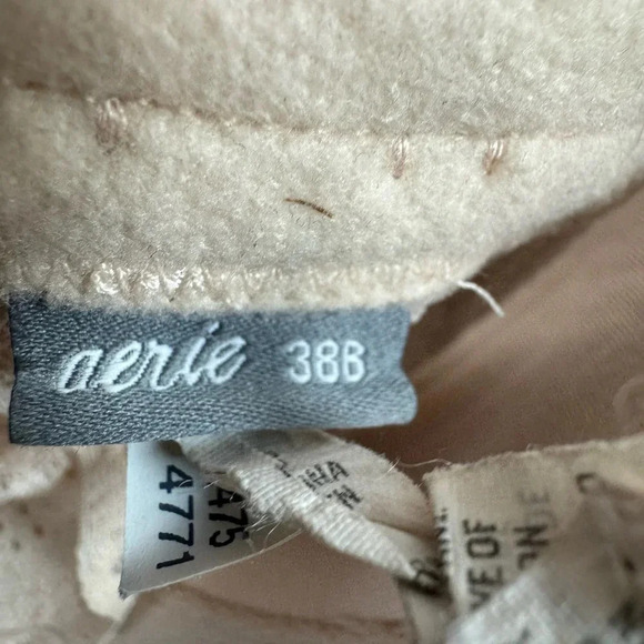Aerie Women’s Cream Demi Bra with‎ Lace Size 38B - Picture 5 of 6